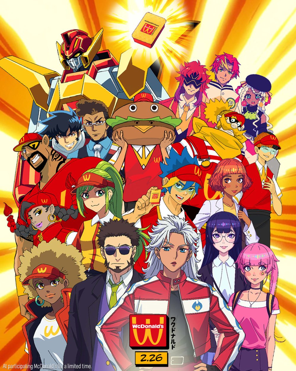 WcDonald’s anime key art