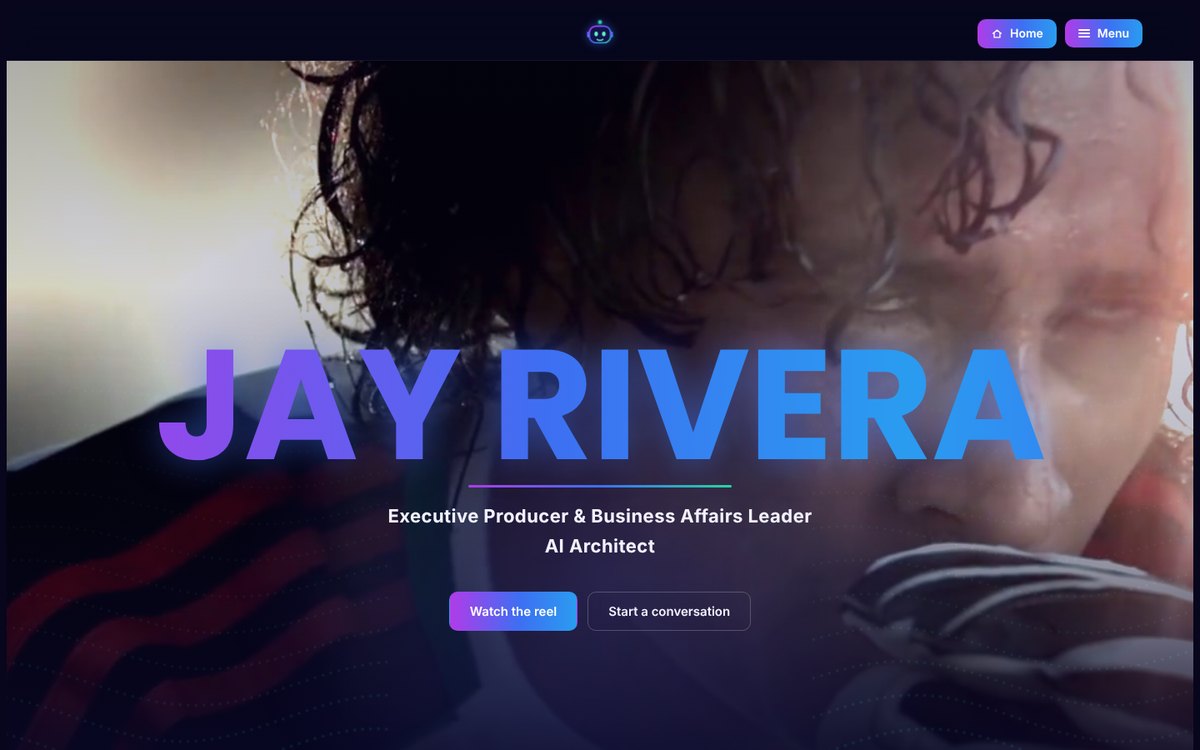Homepage of jayrivera.tv